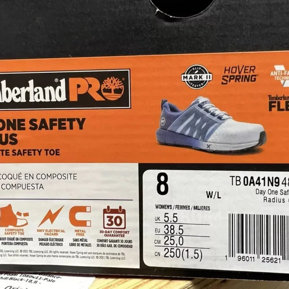 Timberland Pro Womens Radius Day One Sneaker Gray Size 8Wide